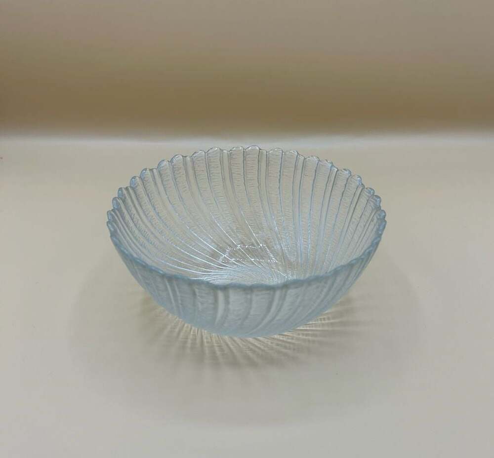 Arcoroc Seabreeze Swirl Pattern Clear Glass Serving Bowl